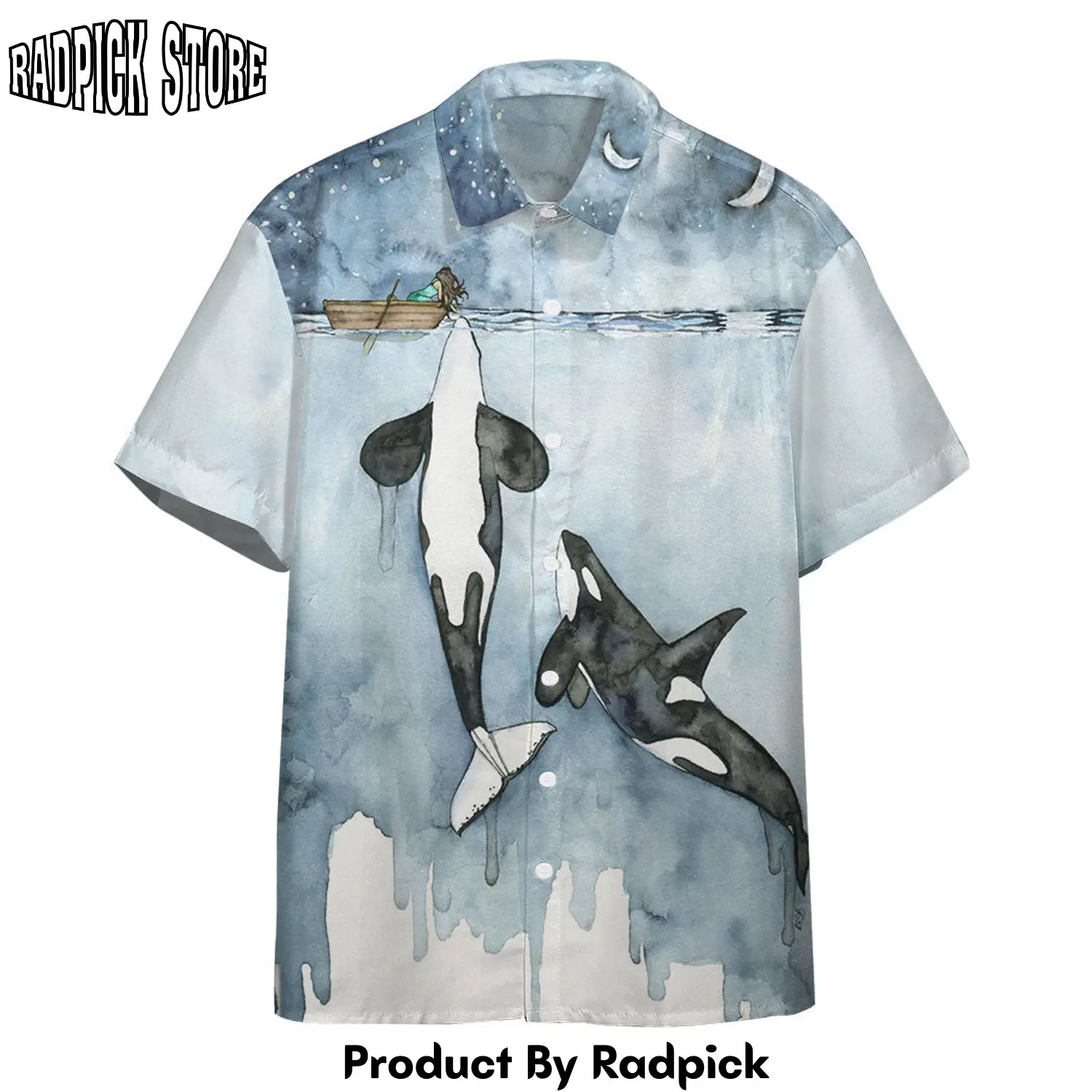 Radpick 3d let orca kiss you custom hawaii shirt rp292603